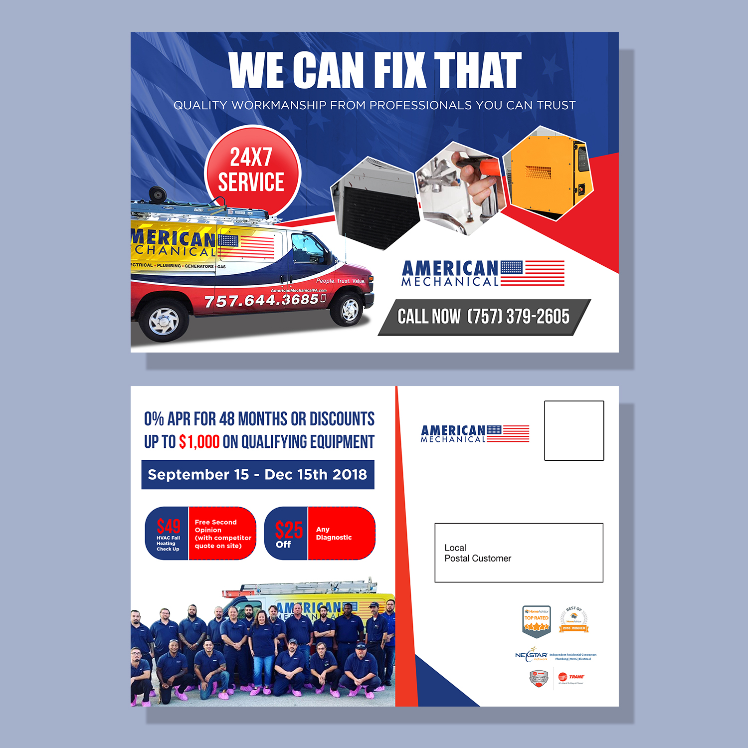 Flyer Design by debdesign for American Mechanical | Design #19976167