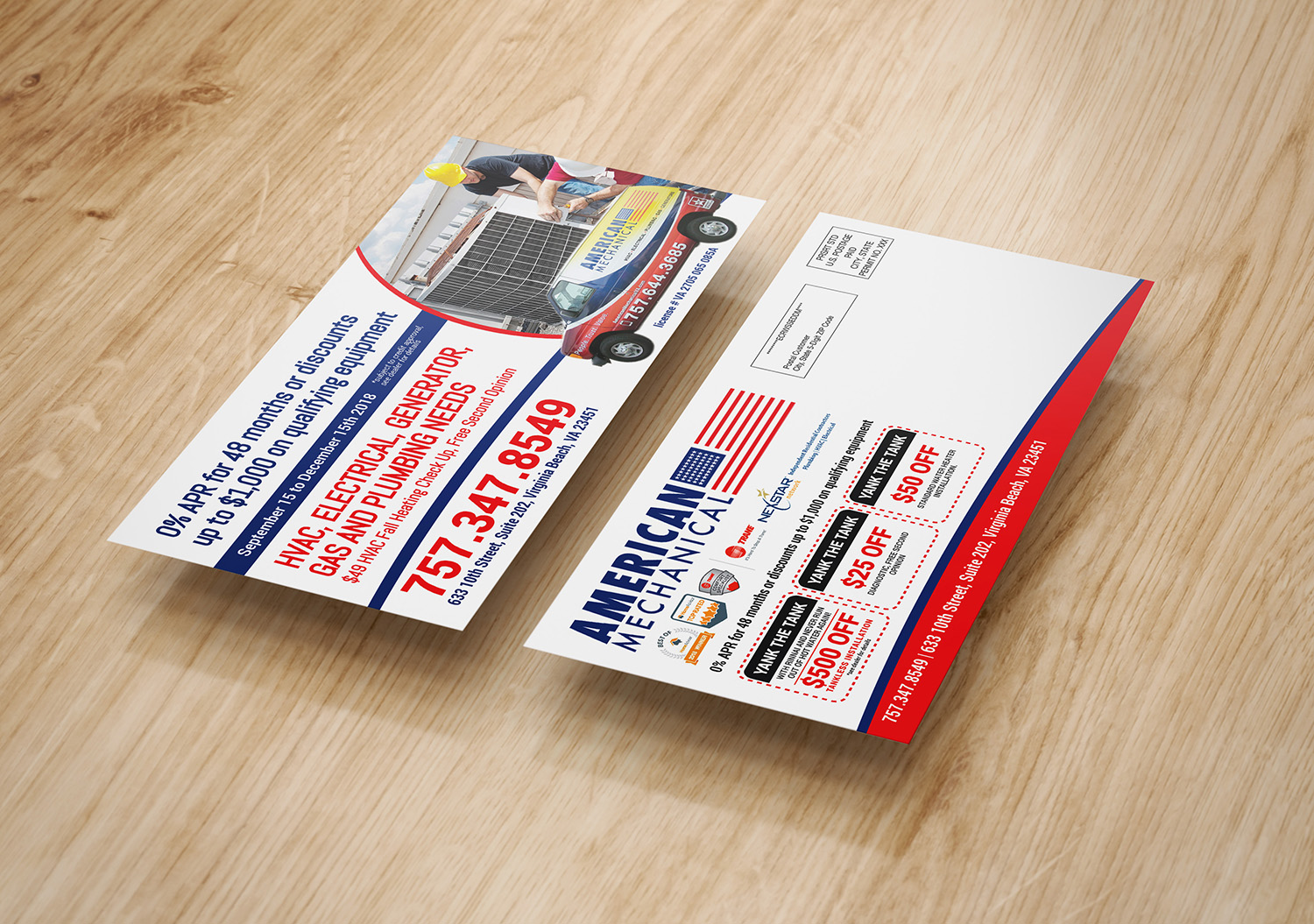 Flyer Design by Deziners Zone for American Mechanical | Design #19964008