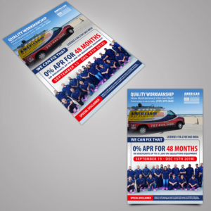 Design de Flyer par TuktukiShree pour American Mechanical | Design #20001256