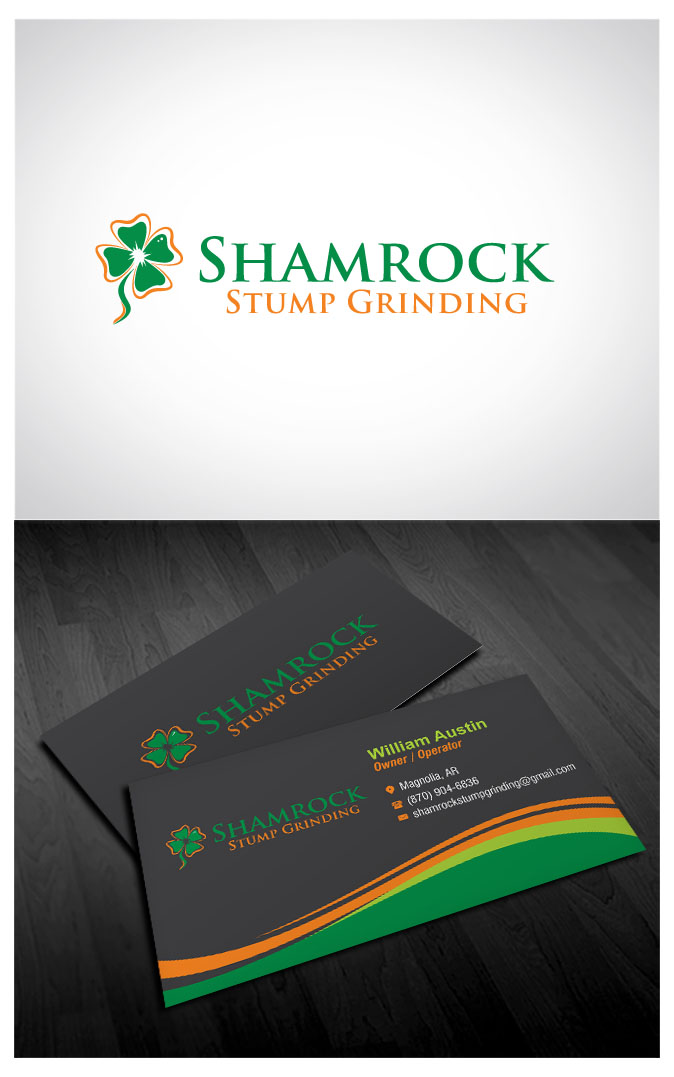 Logo Design by art.zinnia2000 for Shamrock Stump Grinding | Design: #19995326