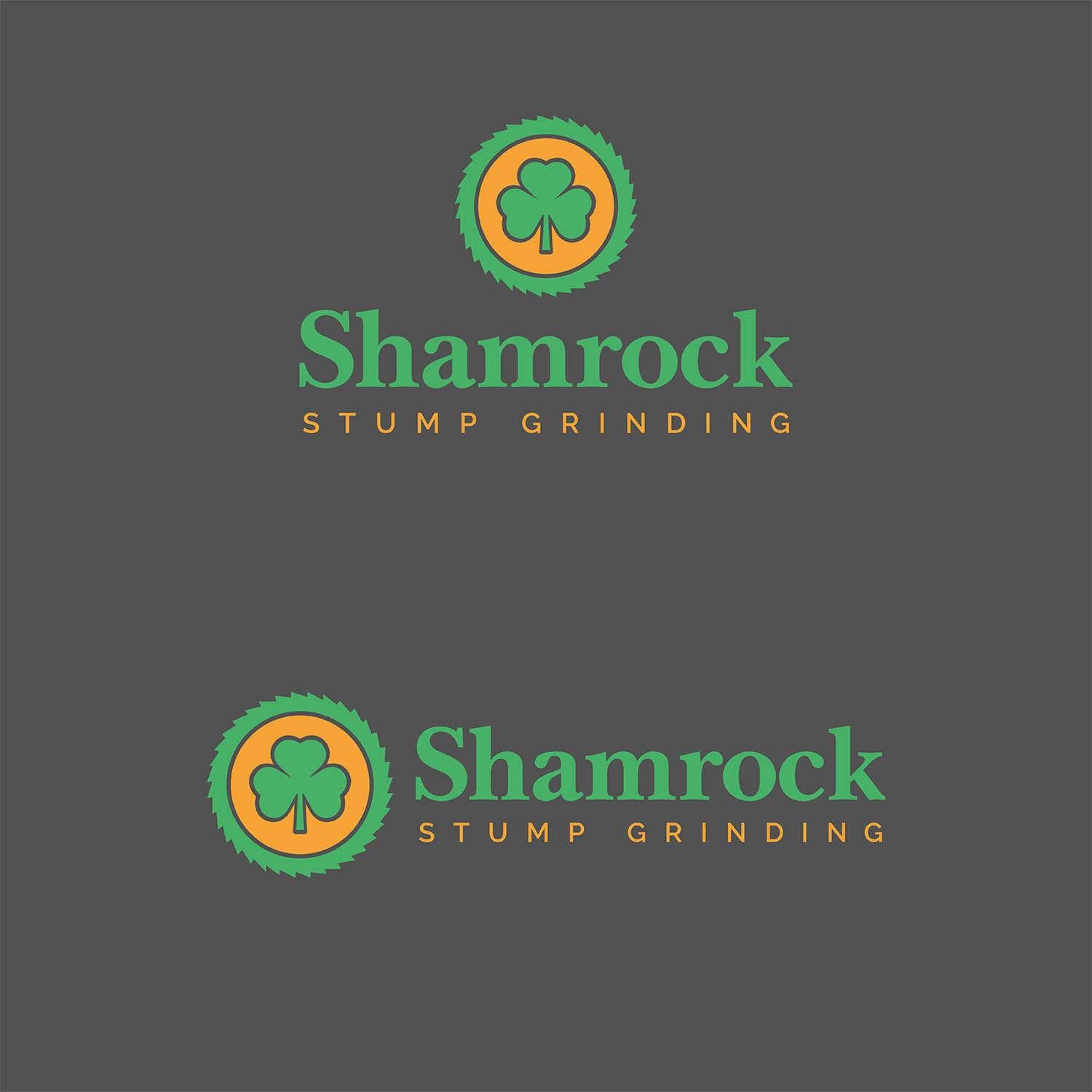 Logo Design by Maximilian.Design for Shamrock Stump Grinding | Design #19970037