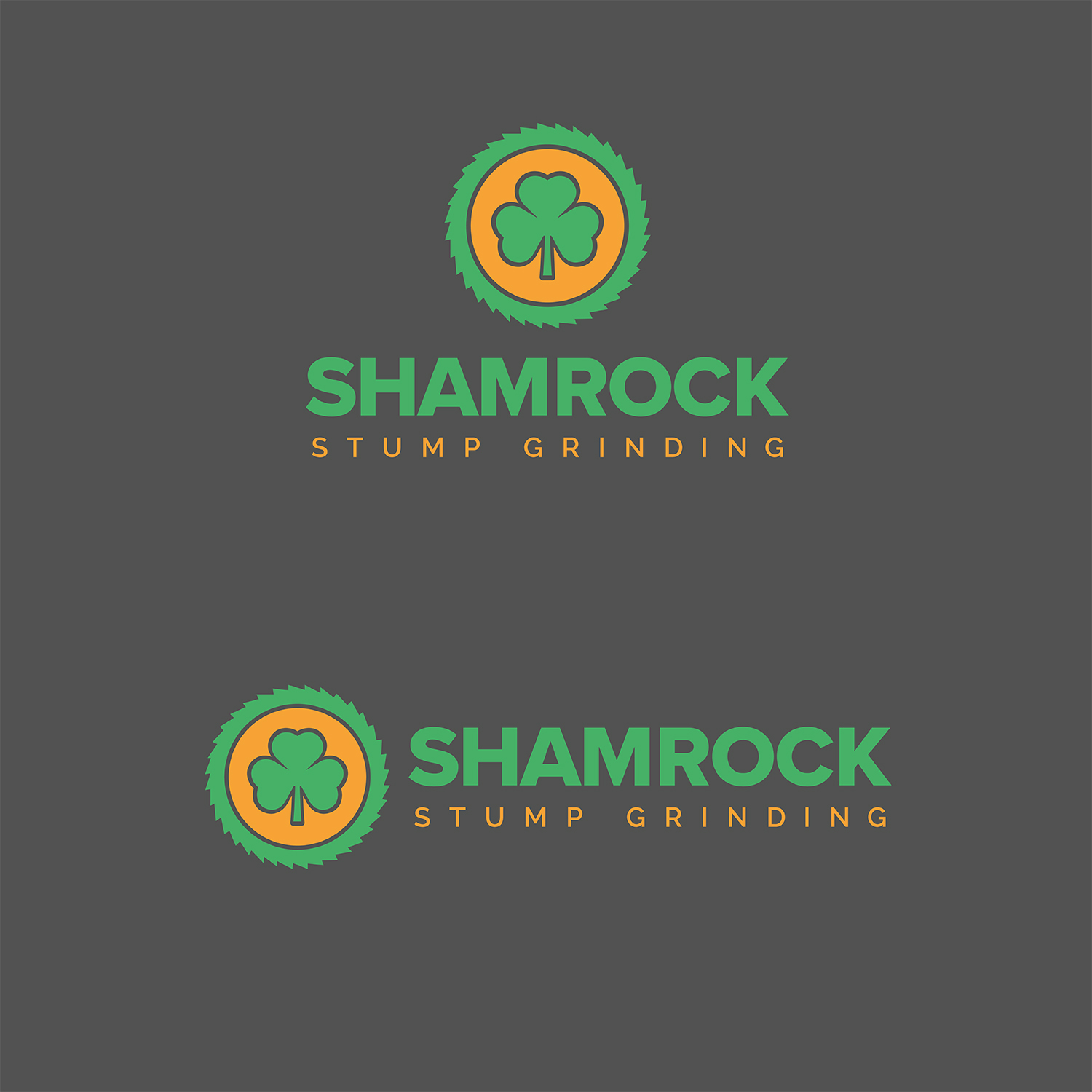 Logo Design by Maximilian.Design for Shamrock Stump Grinding | Design #19970082