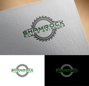 Logo Design by Ikan Mas Design for Shamrock Stump Grinding | Design: #19963115