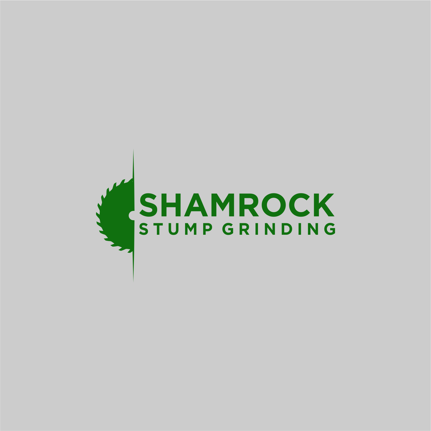 Logo Design by Ikan Mas Design for Shamrock Stump Grinding | Design #19964587