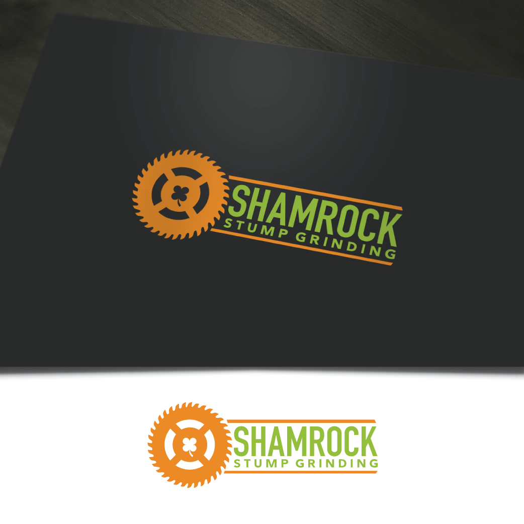 Logo Design by WooW Designs for Shamrock Stump Grinding | Design #19970123