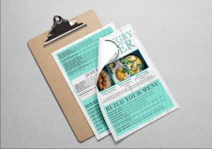 Restaurant Catering Menu - The Hungry Trader | Menu Design by hema dhawan