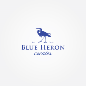 Logo-Design von Irina Makedonska für Blue Heron Creates | Design: #19973531