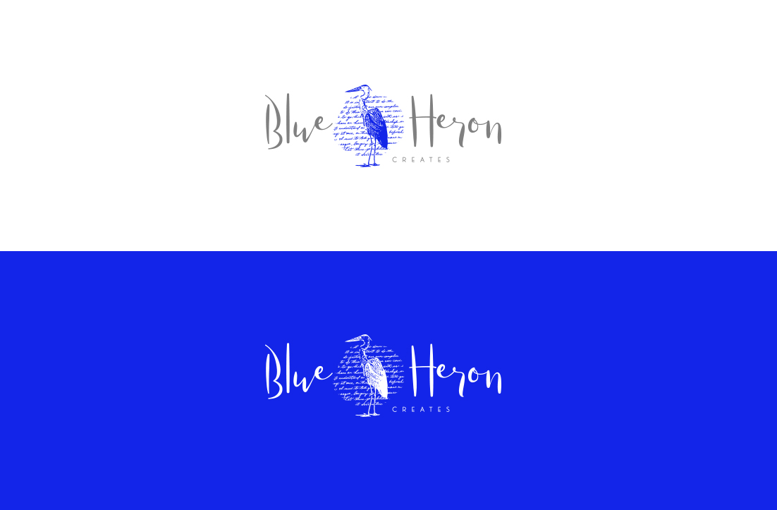 Diseño de Logo por GLDesigns para Blue Heron Creates | Diseño #19970180