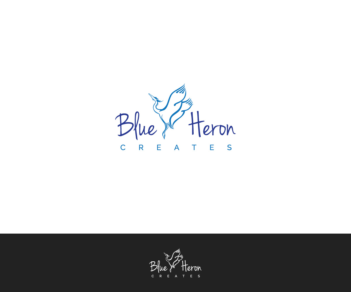 Logo Design by Kejo87 for Blue Heron Creates | Design #19978899