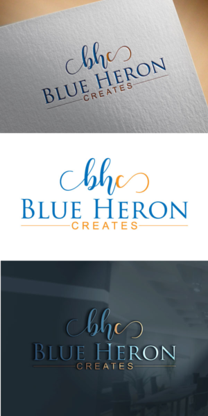 Logo-Design von JAFRIN für Blue Heron Creates | Design: #19979019