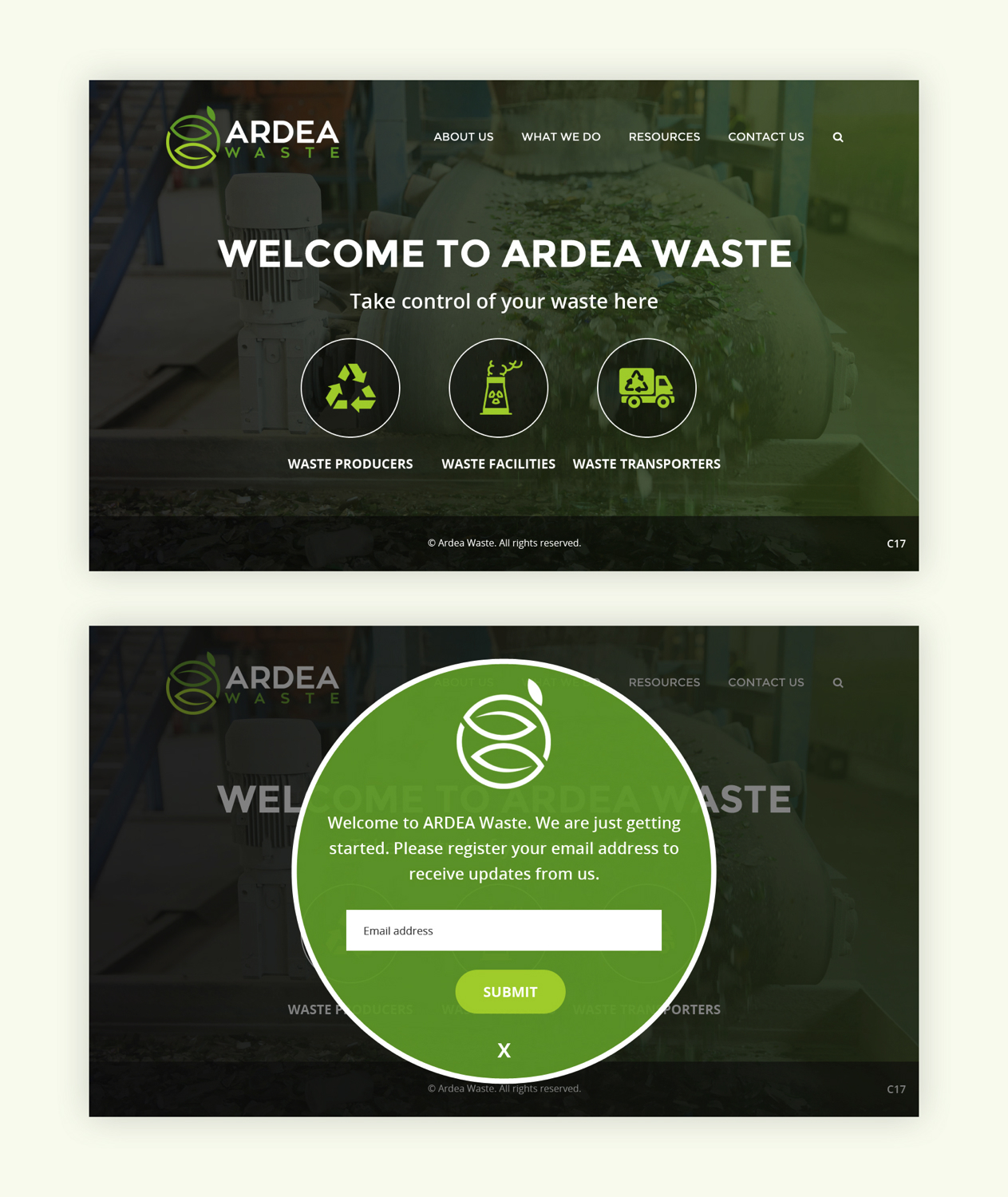 Diseño Web por pb para Ardea Environment | Diseño #19979129