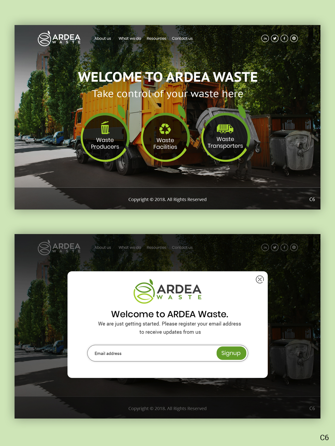 Diseño Web por pb para Ardea Environment | Diseño #19979131