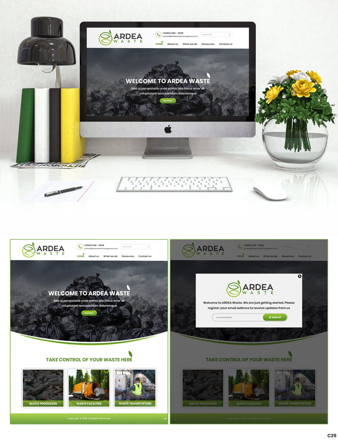 Diseño Web por pb para Ardea Environment | Diseño #19979134