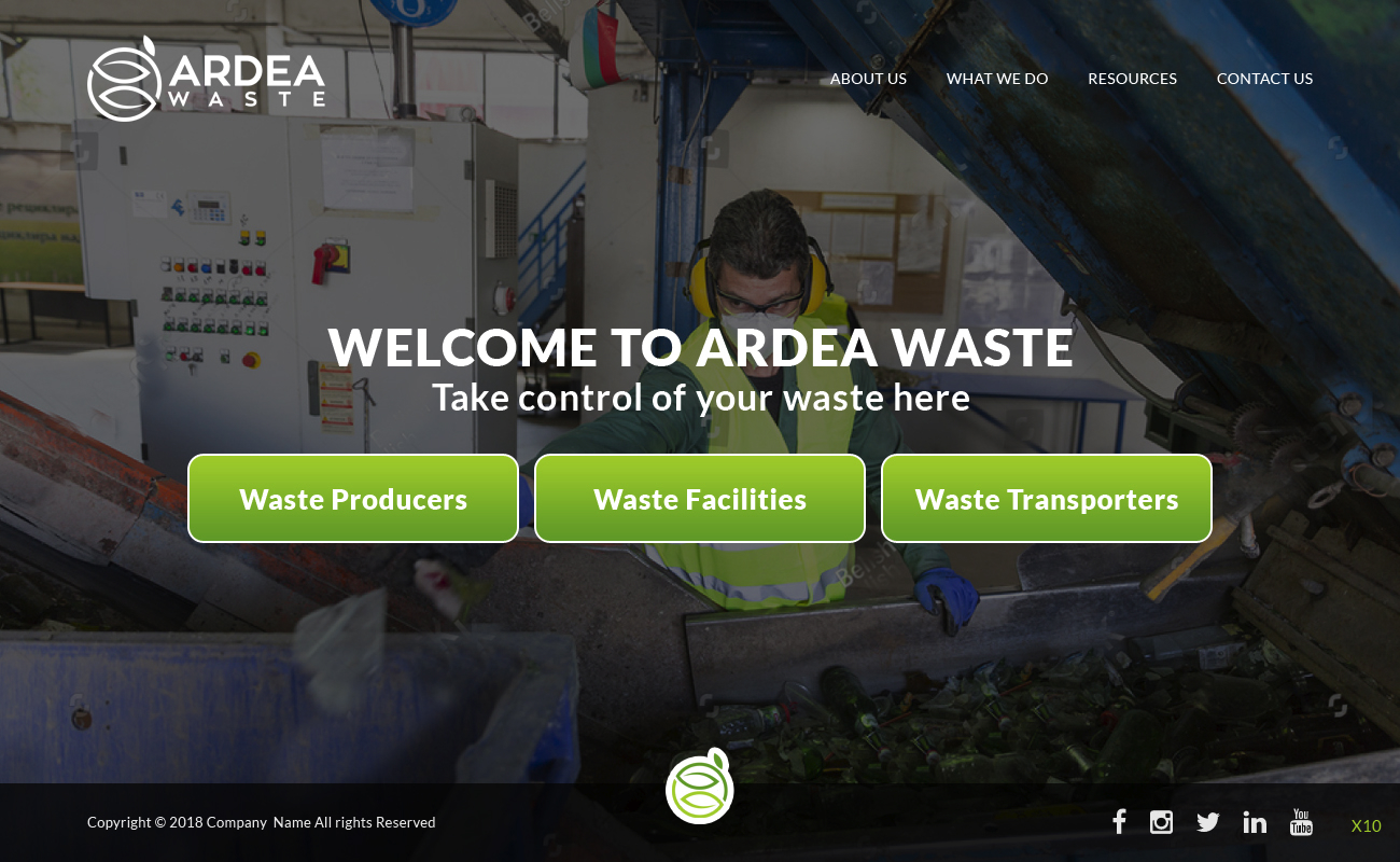 Web Design par pb pour Ardea Environment | Design #19979144