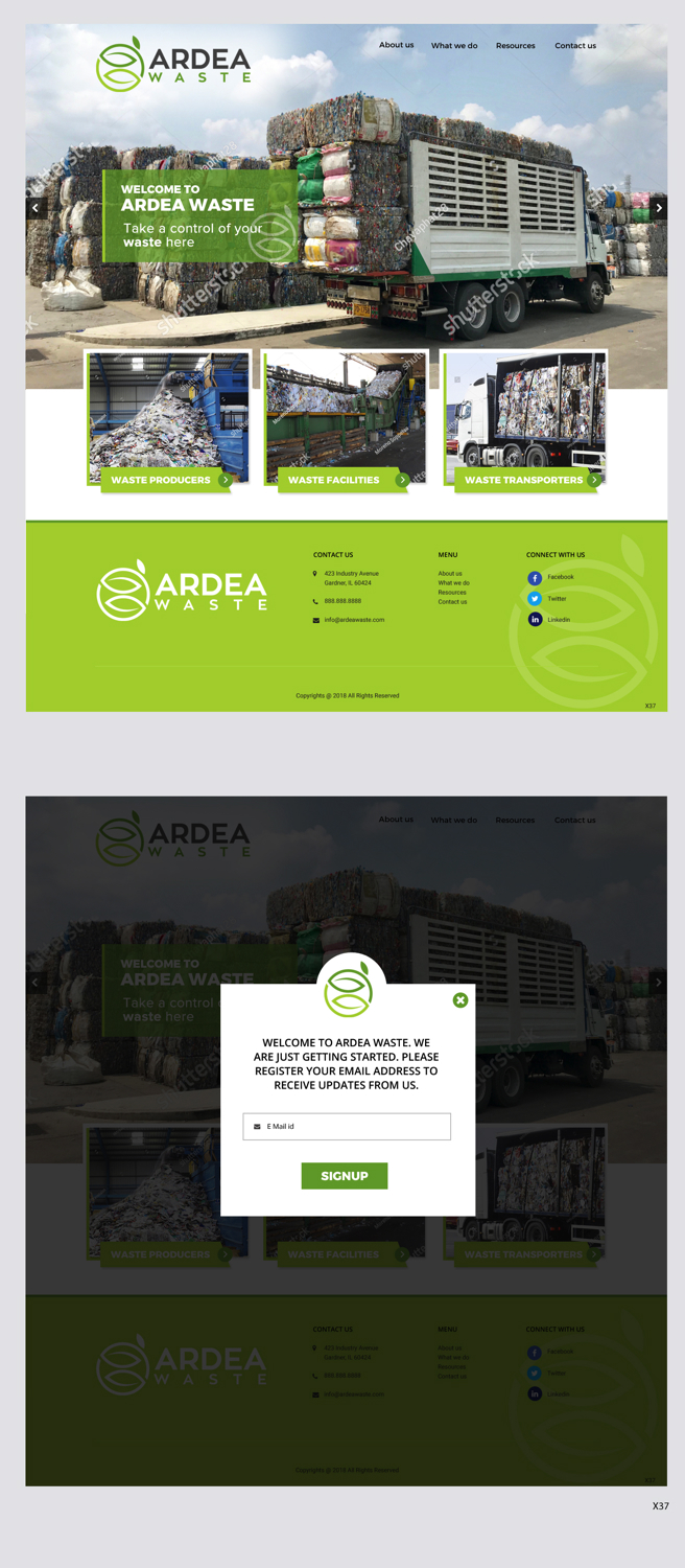 Web Design by pb for Ardea Environment | Design #19979145
