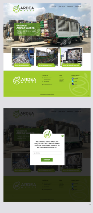 Web Design par pb pour Ardea Environment | Design : #19979145