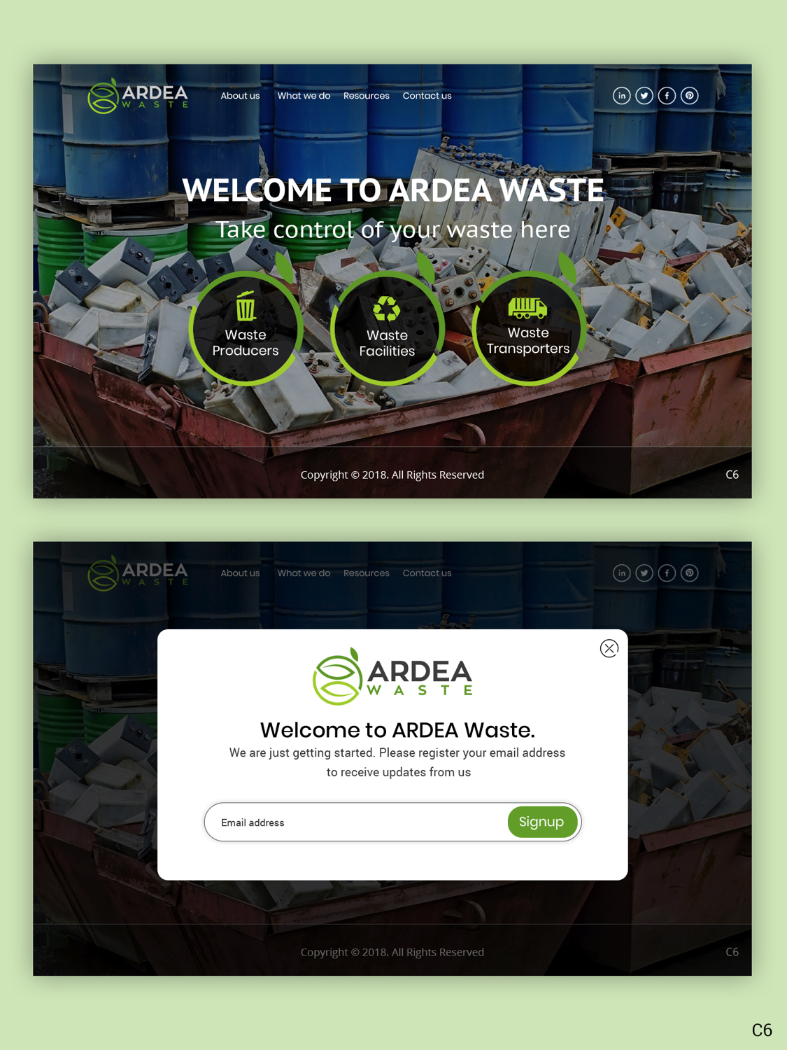 Diseño Web por pb para Ardea Environment | Diseño #20023844