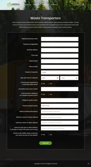 Web Design par pb pour Ardea Environment | Design : #20083344