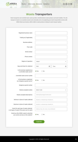 Web Design par pb pour Ardea Environment | Design : #20083345