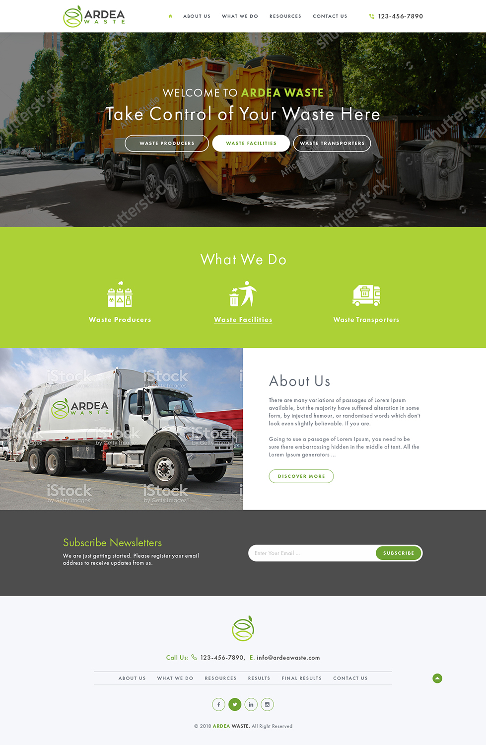 Web Design by Ved Web Services for Ardea Environment | Design #19976476