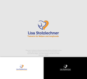 Lisa Stolzlechner , Trainerin für Welpen und Junghunde | Logo Design by Kejo87
