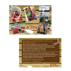 Camp Fireside 2019 Summer Camp Postcard | Schreibwaren-Design von 75-R-P-Z