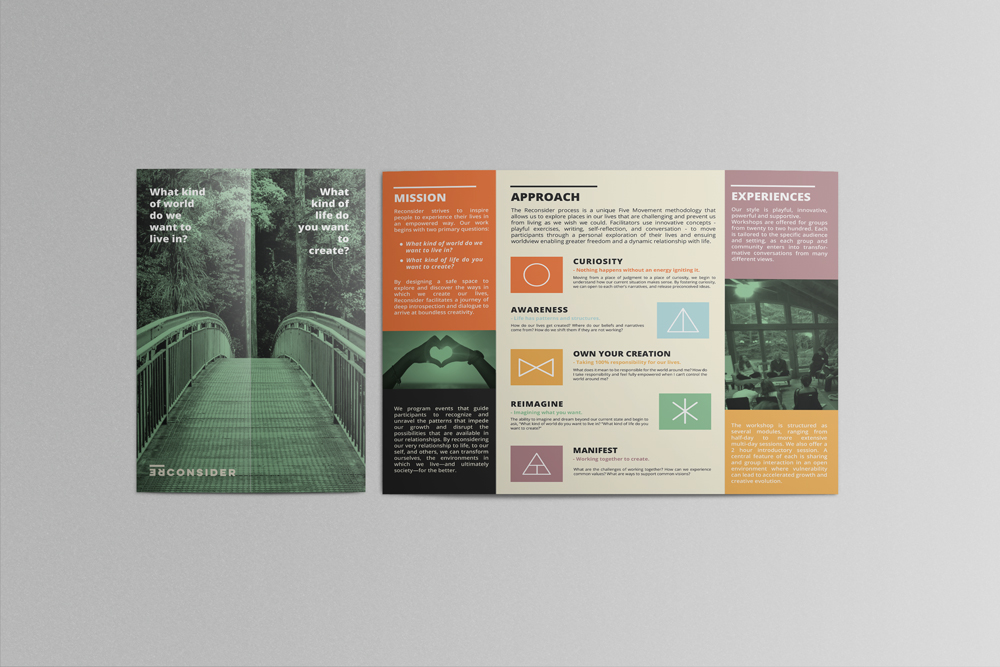 Brochure Design by Ena for Reconsider | Design #19979031