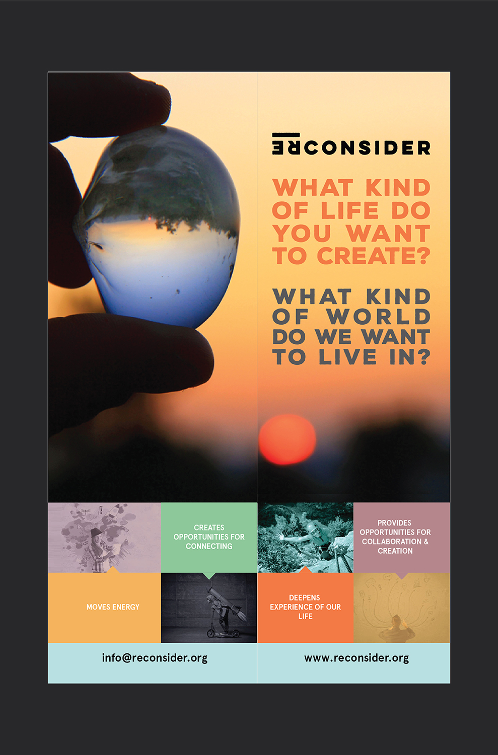 Brochure Design by Deziners Zone for Reconsider | Design #19977310
