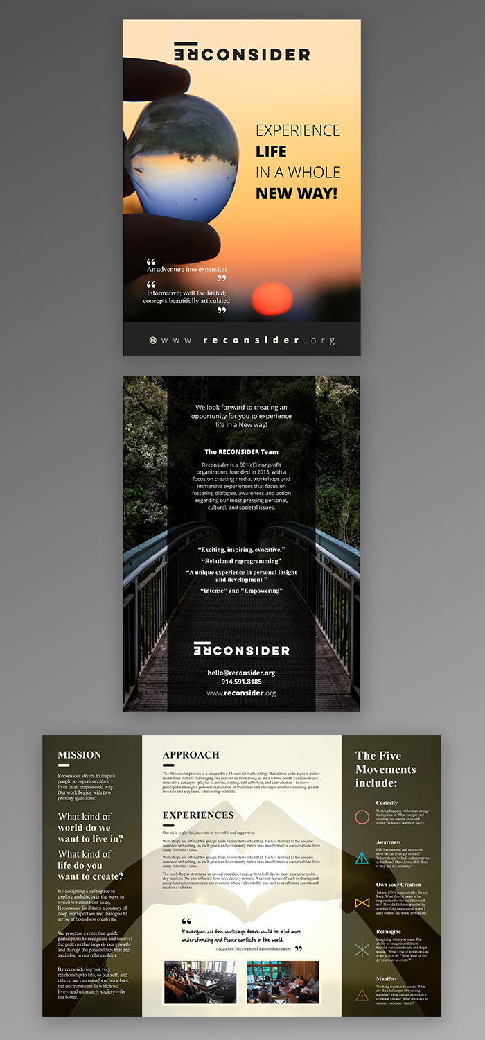 Brochure Design by ecorokerz for Reconsider | Design #20051298