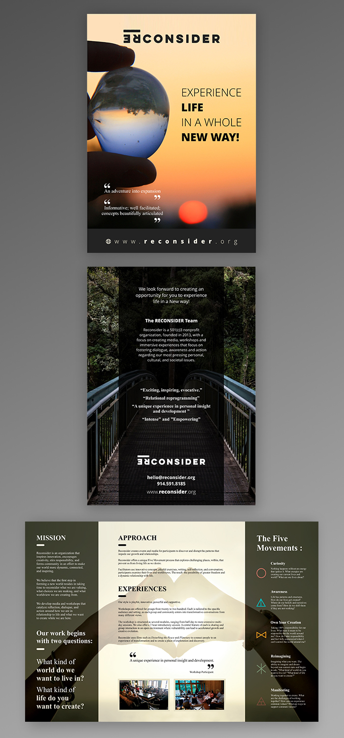 Brochure Design by ecorokerz for Reconsider | Design #20131793