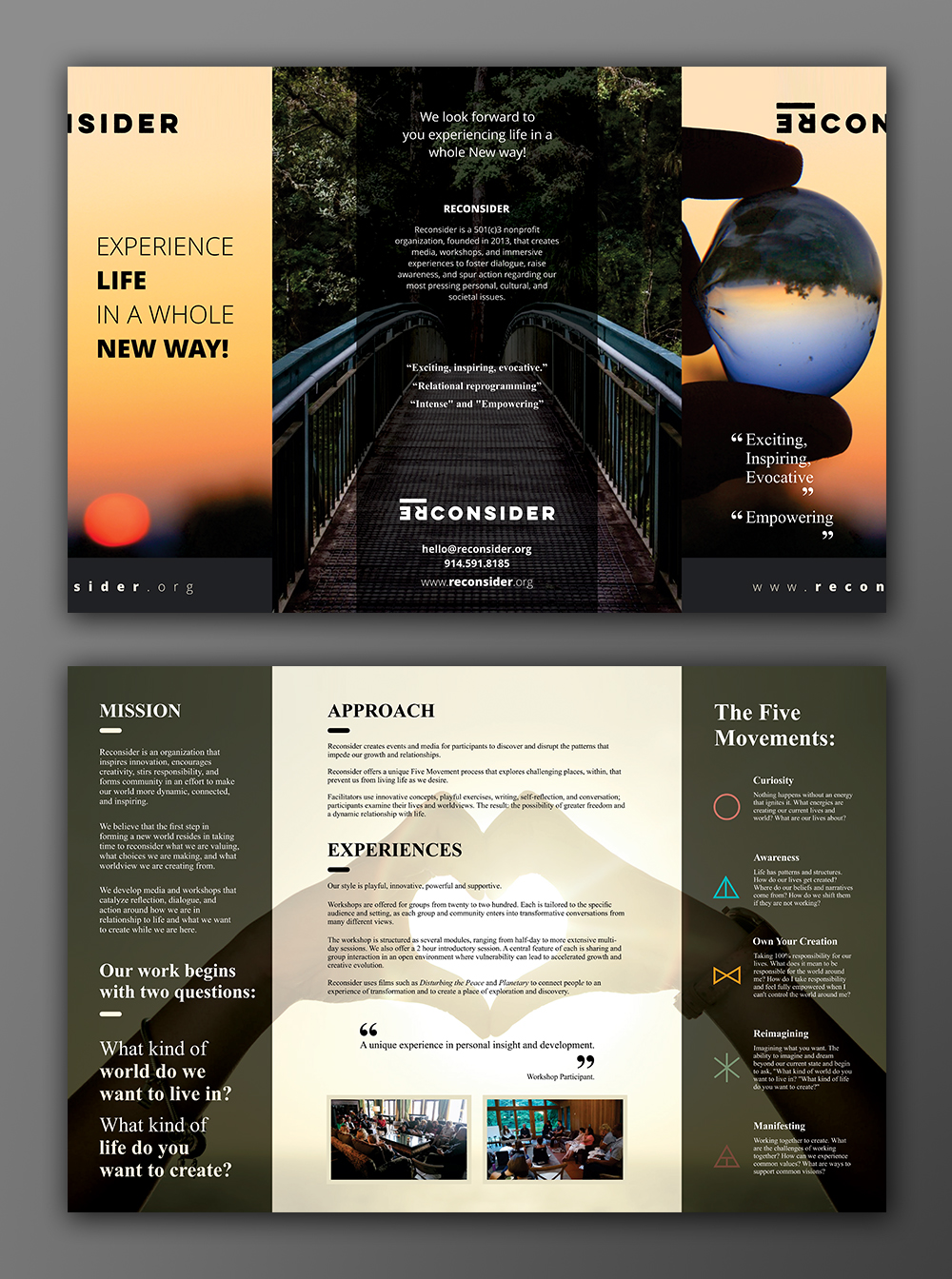 Brochure Design by ecorokerz for Reconsider | Design #20163064