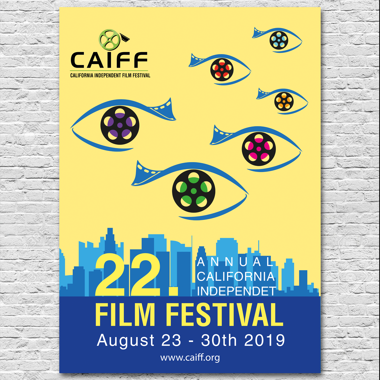 Poster Design by alice for California Independent Film Festival | Design #20022975