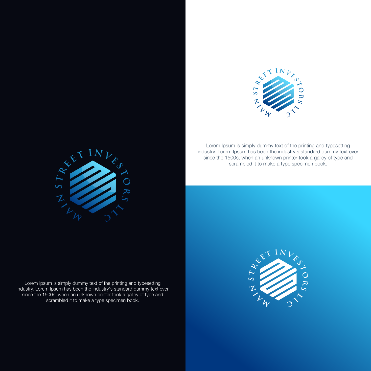 Elegant, Playful, Financial Service Logo Design for Main Street