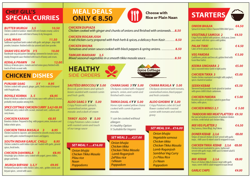 Diseño de Flyer por uk para SPICE COTTAGE | Diseño #19977704