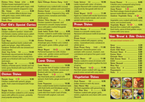 Indian Takeaway Menu -  | Flyer Design by DesignerGuide