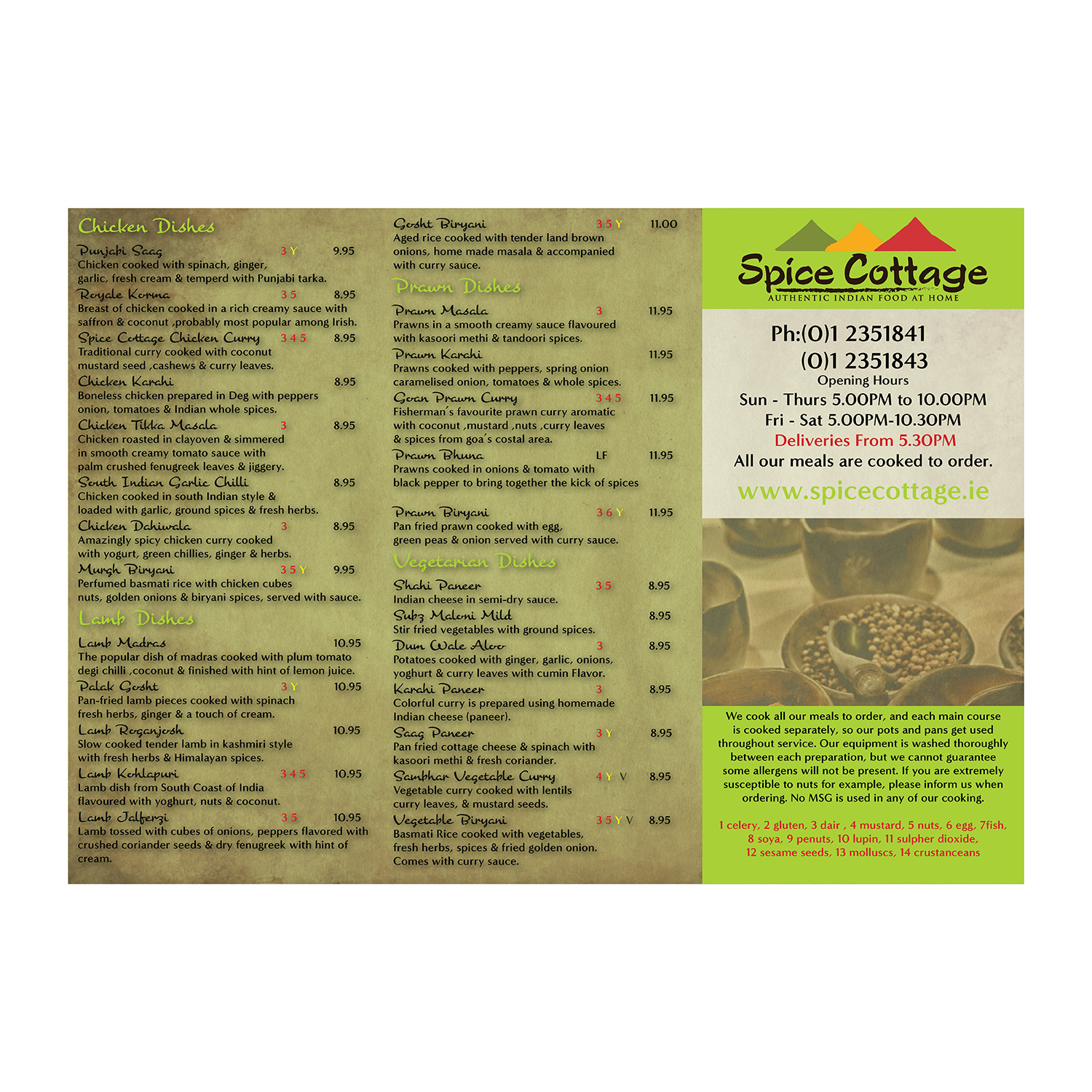 Flyer Design by Skybluedesignstudio for SPICE COTTAGE | Design #19980856