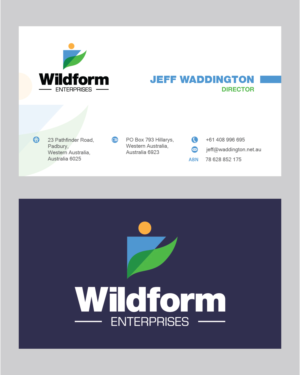 Business card for new consulting business - Wildform Enterprises Pty Ltd.  