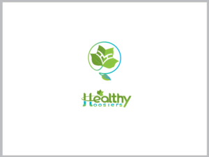 'HH' inside of a tulip tree leaf or incorporated with the leaf in some manner.  Also a separate piece-just the words 'Healthy Hoosiers'. | Logo Design by T2Dezign