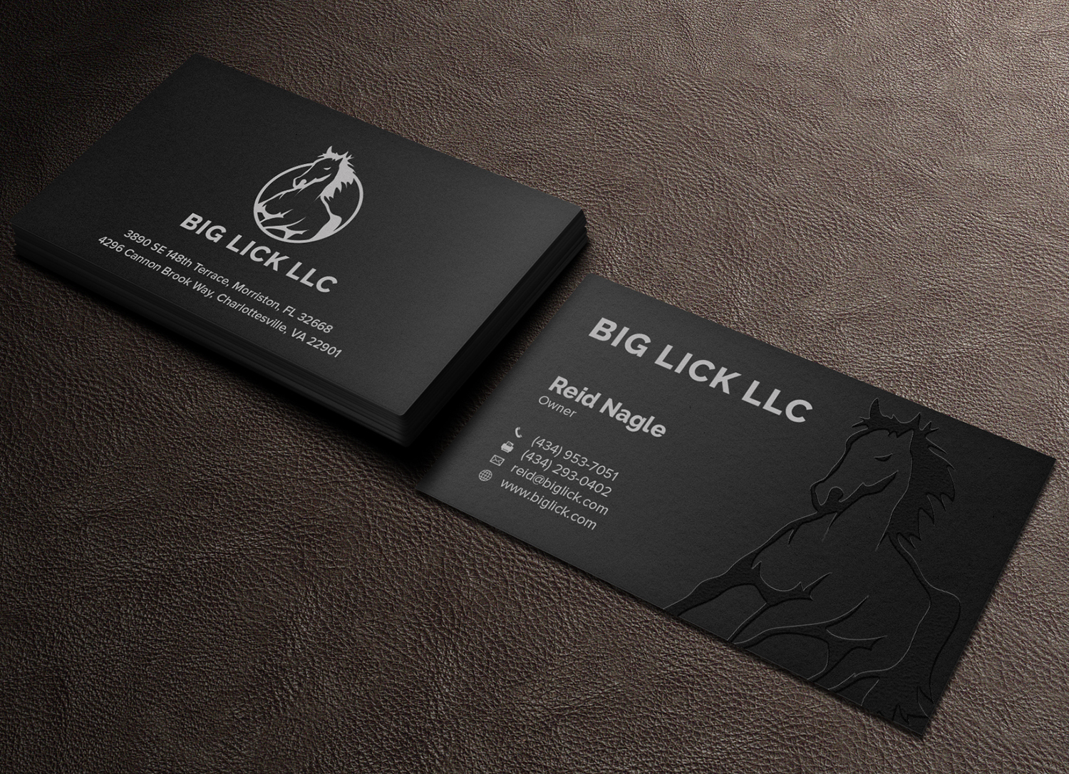 Business Card Design by Tilt for Big Lick LLC | Design #19998199