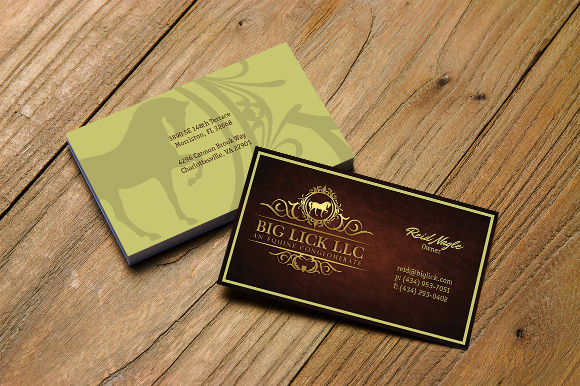 Business Card Design by Hardcore Design for Big Lick LLC | Design #20038098