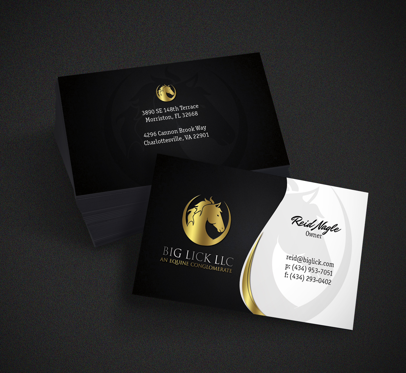 Business Card Design by Hardcore Design for Big Lick LLC | Design #20038570