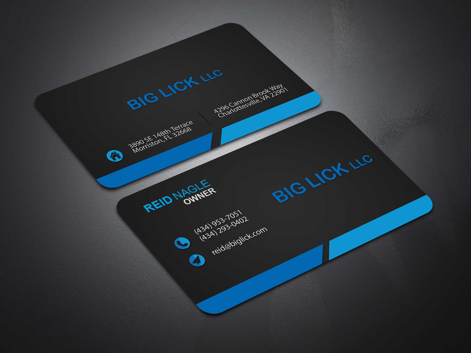 Business Card Design by Vishwa Basnayake for Big Lick LLC | Design #20006219
