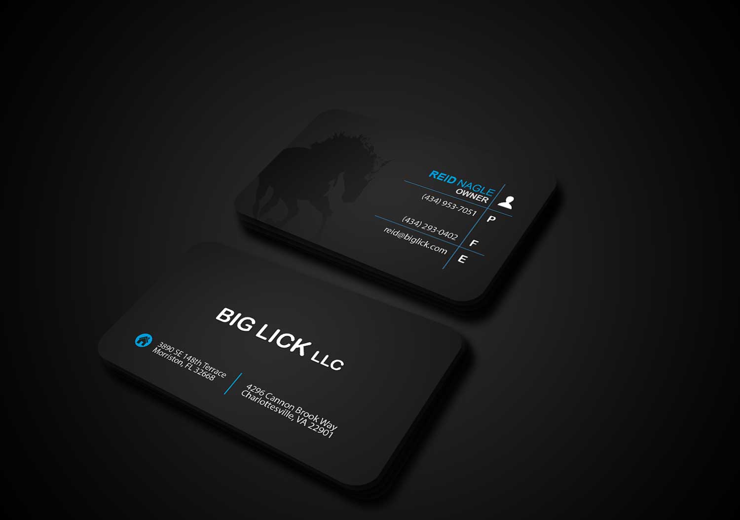 Business Card Design by Vishwa Basnayake for Big Lick LLC | Design #20006226