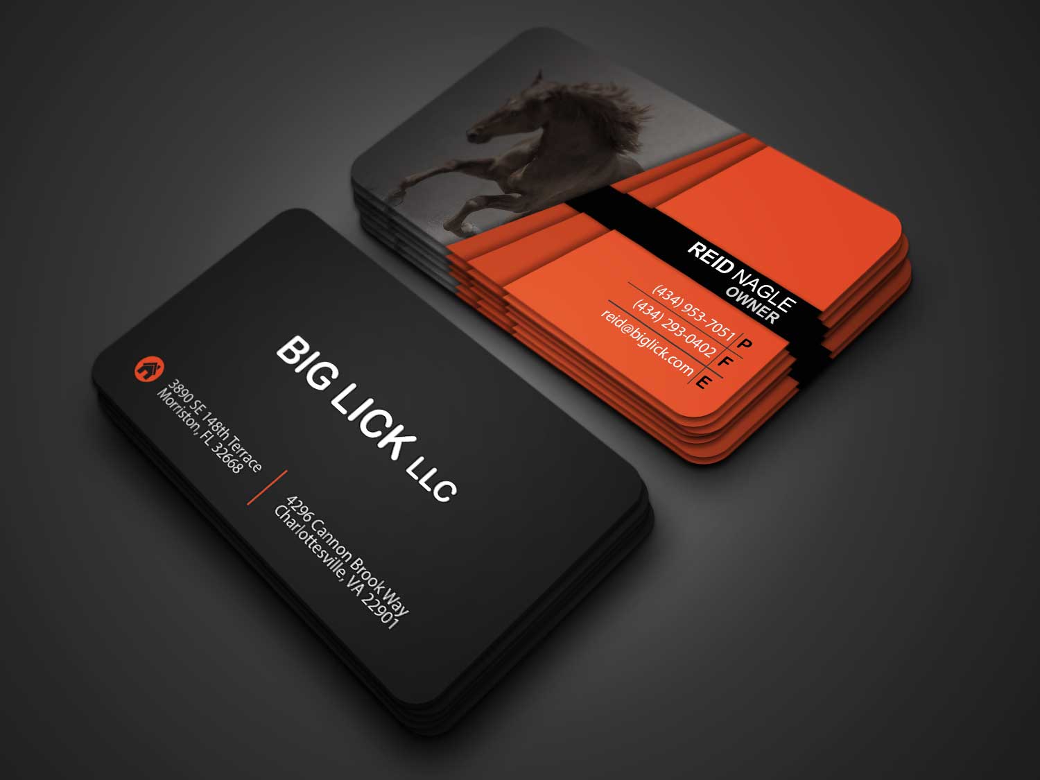 Business Card Design by Vishwa Basnayake for Big Lick LLC | Design #20006245