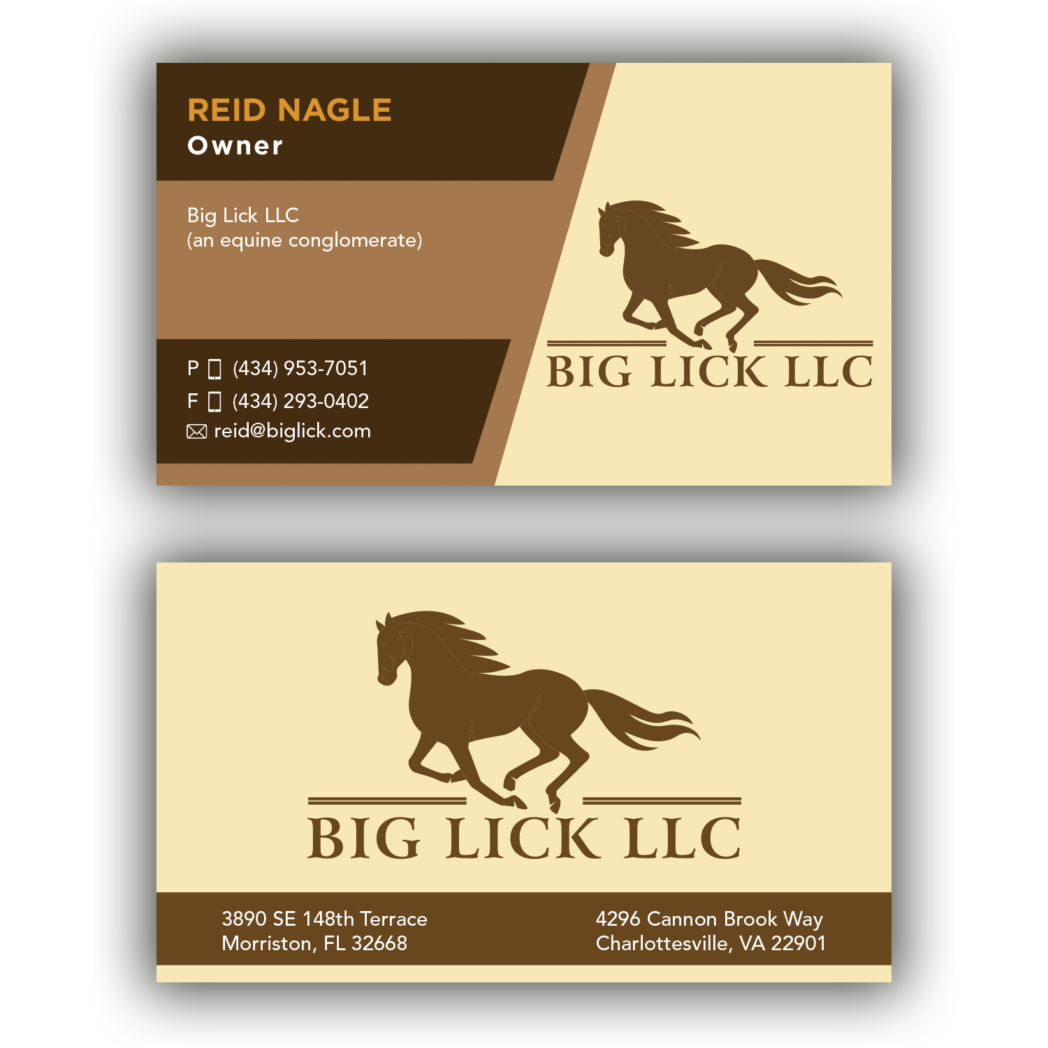 Business Card Design by Wally_F for Big Lick LLC | Design #20014835