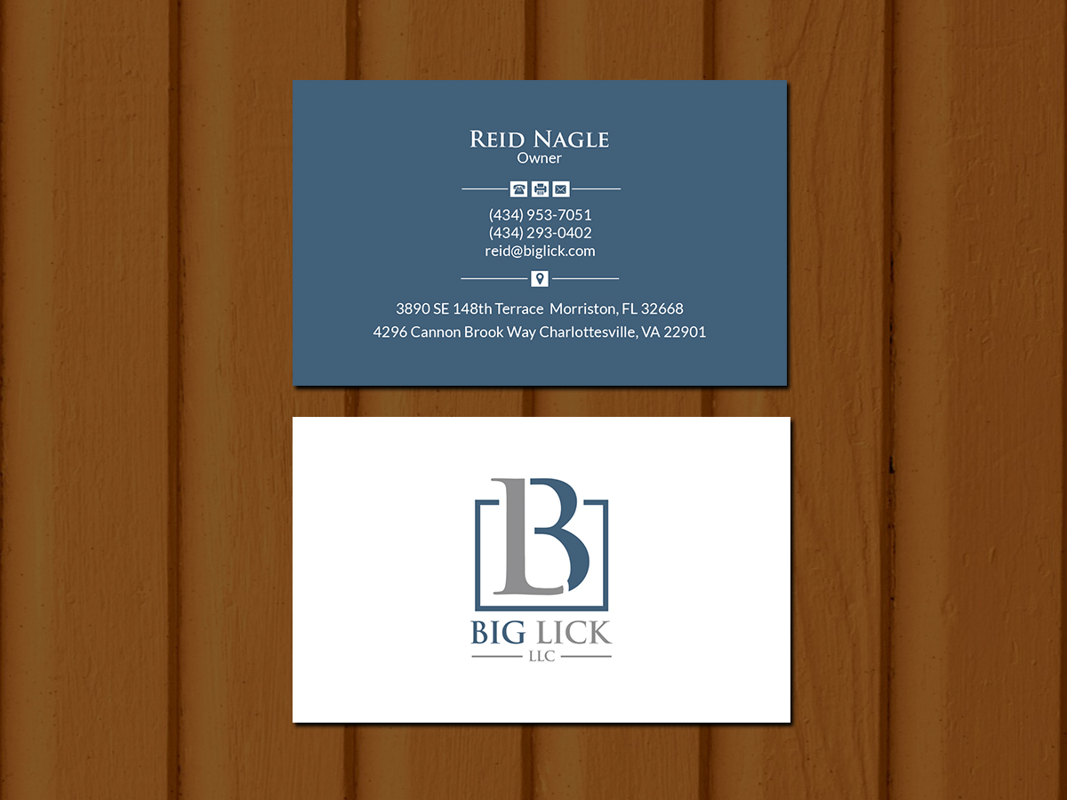 Business Card Design by Creations Box 2015 for Big Lick LLC | Design #20022774
