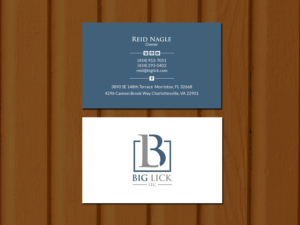 Diseño de Tarjeta de Presentación por Creations Box 2015 para Big Lick LLC | Diseño: #20022774