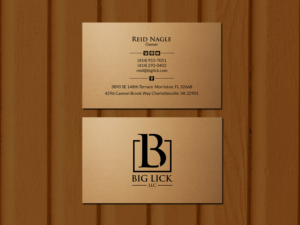 Diseño de Tarjeta de Presentación por Creations Box 2015 para Big Lick LLC | Diseño: #20022775