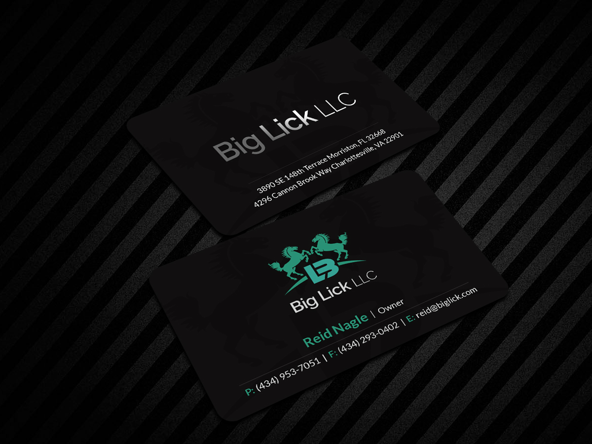 Design de Carte de Visite par Creations Box 2015 pour Big Lick LLC | Design #20022776