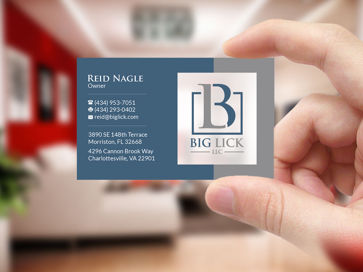 Business Card Design by Creations Box 2015 for Big Lick LLC | Design #20023529